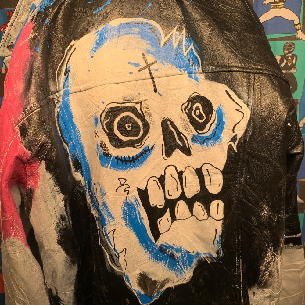 Lil peep never say die inspired custom jacket